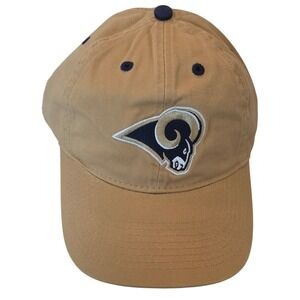 NFL Baseball Cap Mens OSFA Tan New Los Angeles Rams Football Hat Khaki